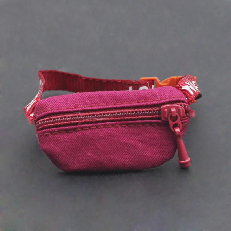17cm Labubu V1/V2 Crossbody Bag for BJD Dolls – Cute 1/6, 1/8, 1/12 Doll Accessories & Waist Belt Bag Gift
