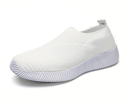 Women’s Slip-On Sock Sneakers – Breathable Flat Casual Vulcanized Sports Shoes Zapatillas