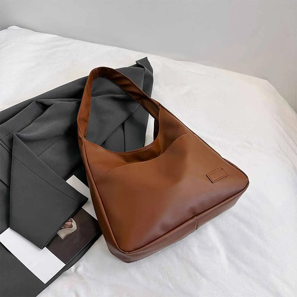 Fashionable Minimalist Retro Shoulder Bag – Large Capacity Handbag & Casual Commuting Tote Bag