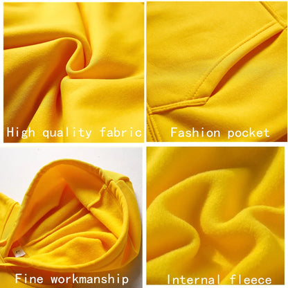 Fashion Men's & Women's Hoodies – Casual Solid Color Sweatshirts for Spring, Autumn, Winter