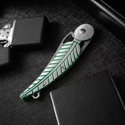 Leaf Folding Knife - Compact Stainless Steel EDC Pocket & Portable Utility Knife