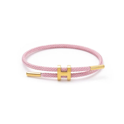 H-Buckle Stainless Steel Rope Bracelet - Multi Functional Fashion Jewelry for Men and Women