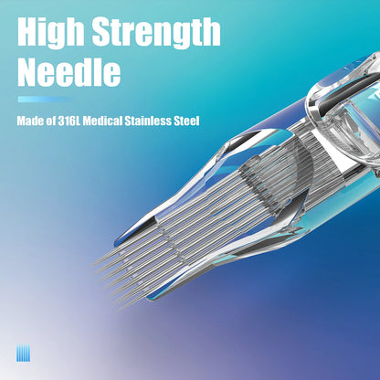 20/50PCS Transparent Tattoo Cartridge Needles — Disposable Sterilized RL RS M1 CM for Tattoo Machine Pen