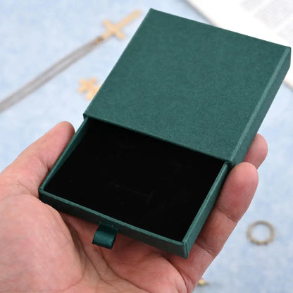 Thick Kraft Paper Jewelry Box — Necklace & Bracelet Display Case Gift Packaging