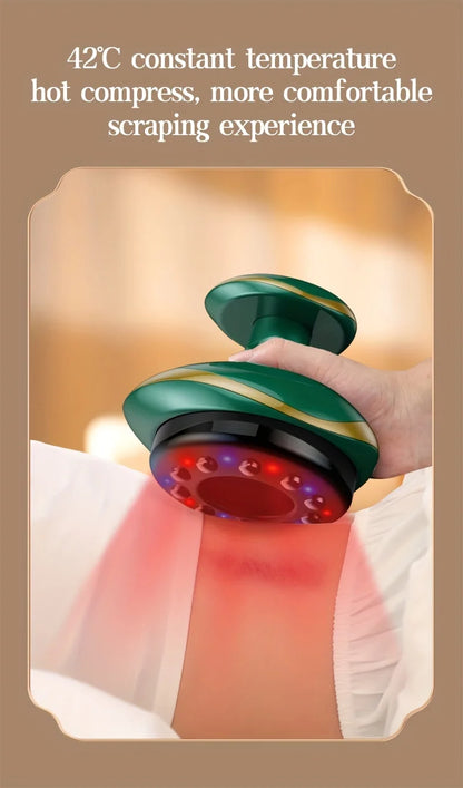 Electric Meridian Massage Brush – Full Body Cupping & Scraping Massager for Abdomen & Back Relief at Home