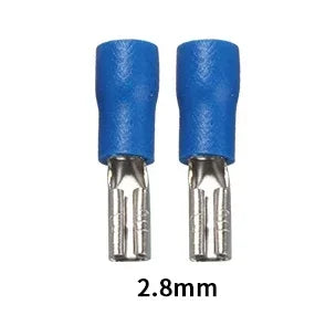 100/50/10PCS Insulated Female Crimp Wire Terminals – 2.8mm 4.8mm 6.3mm Spade Electrical Connectors (Red, Blue, Yellow)