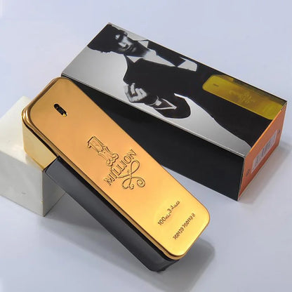 Hot Million Gold Perfume for Men & Women, Seductive Leather Notes, 100ml Valentine's Day Gift