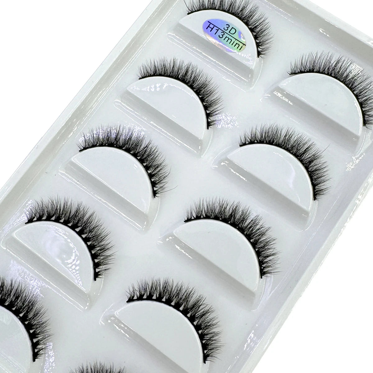 5 Pairs 3D Real Mink False Eyelashes – Soft Natural Look Eyelash Extensions for Makeup & Daily Wear
