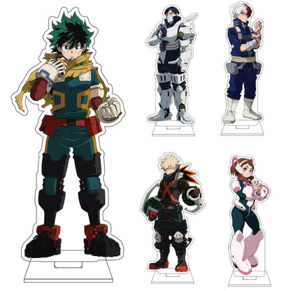 My Hero Academia 16cm Acrylic Figure Stand - Ochaco Uraraka, Shoto Todoroki, and Izuku Midoriya Anime Collectible Decor Gift