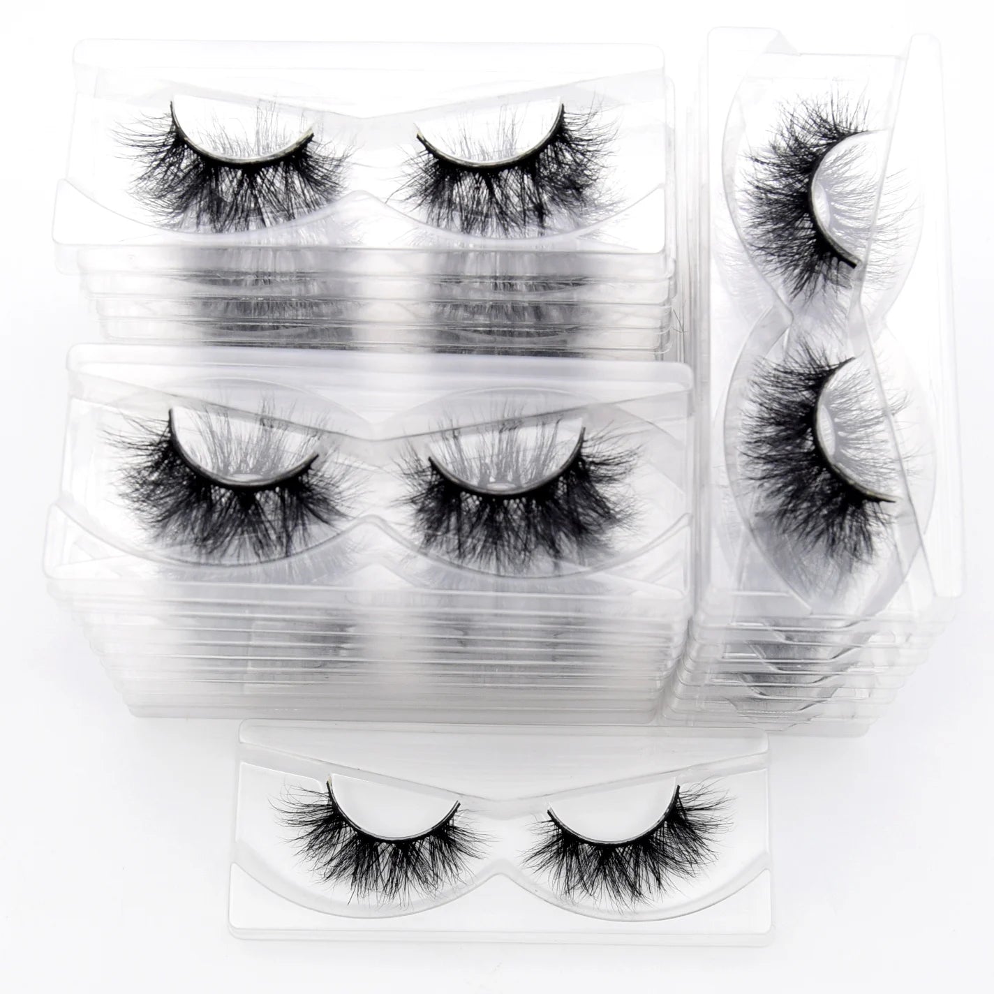 Visofree 3D Mink Eyelashes – 30/40/100 Pairs Handmade Full Strip Lashes with Tray, Cruelty-Free False Lashes for Makeup