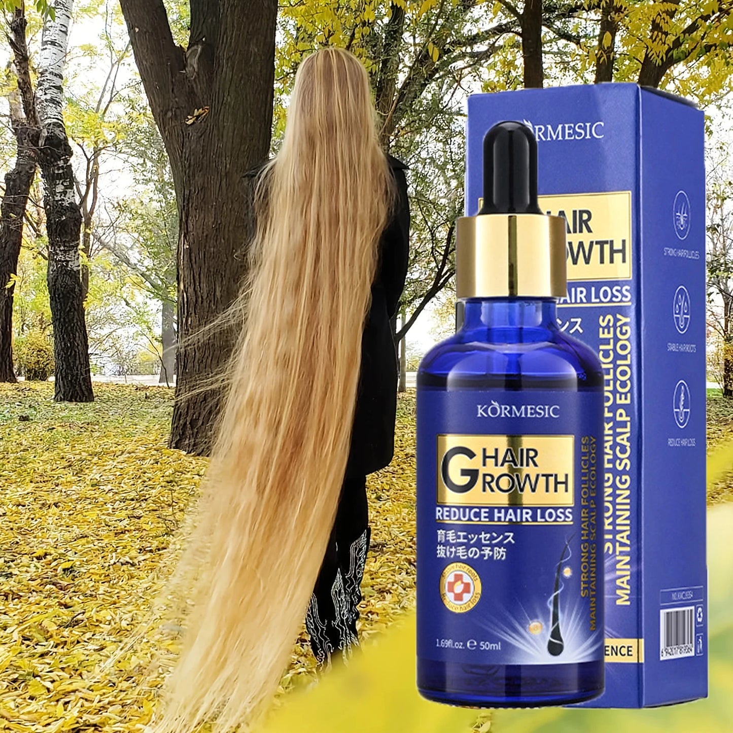 Hair Growth Serum Oil – Anti Hair Loss Treatment for Regrowth, Scalp Repair, Moisturizing & Nourishing Hair Care Solution