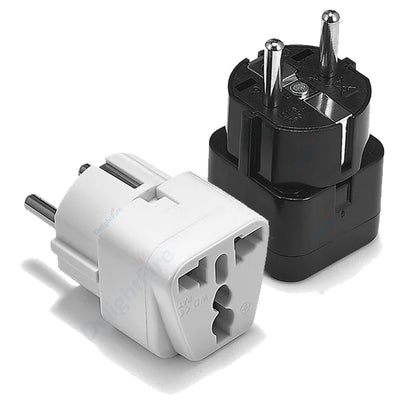 KR Plug Adapter – Multifunction Universal AU, UK, US to EU Type E/F Electrical Socket for France & Spain Travel