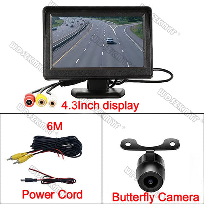 4.3" Car Rear View Monitor – Easy-Install Reversing Camera for Parking System & Vehicle Safety
