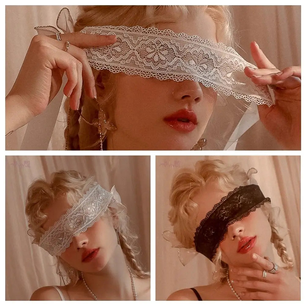 Women's Lace Masquerade Mask — Sexy Cosplay Eye Mask for Prom, Party, Nightclub & Dance, Gauze Flower Design
