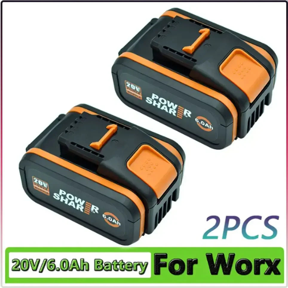 20V 4.0Ah Rechargeable Lithium Battery for WORX – Compatible with WA3553, WA3551, WA3553.1, WA3570, Electric & Garden Tools