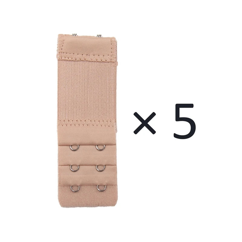 5PCS Women’s Bra Extender Set – Elastic Adjustable Strap, Hook Clip Expander for Bra & Intimates Accessories