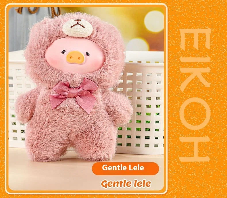 Blind Box Lulu Pig Vinyl Plush – Retro Teddy Series Cute Bag & Desktop Decoration Gift