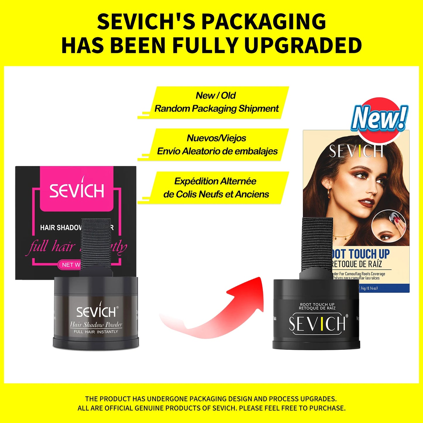 Sevich Hairline Powder 4g — Natural Hairline Shadow Makeup Hair Loss Concealer Unisex