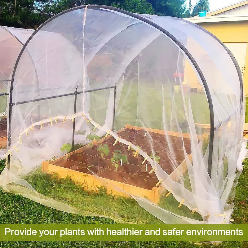 Garden Insect Protection Net - 4x10M Vegetable Fruit Plant Cover for Pest & Bird Protection Greenhouse Care