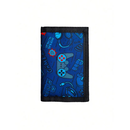 Kids RFID Trifold Canvas Wallet for Boys — Outdoor Sports Wallet, Perfect Birthday & Festival Gift