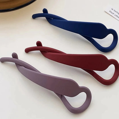 6Pcs Banana Hair Claw Clips - Matte Strong-Hold Hair Accessories for Women