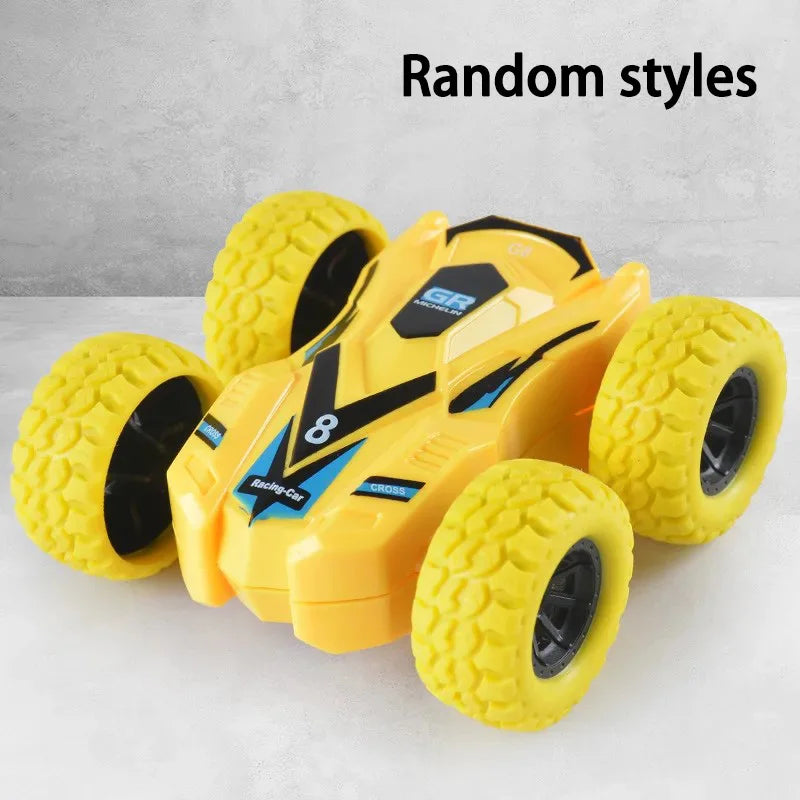 Kids Double-Sided Toy Car - Inertial Off-Road Vehicle with Anti-Collision Safety Design