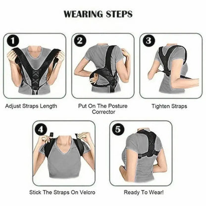 Back Posture Correction Belt: Unisex Breathable Body Shaping for Hunchback Prevention and Sitting Posture Correction