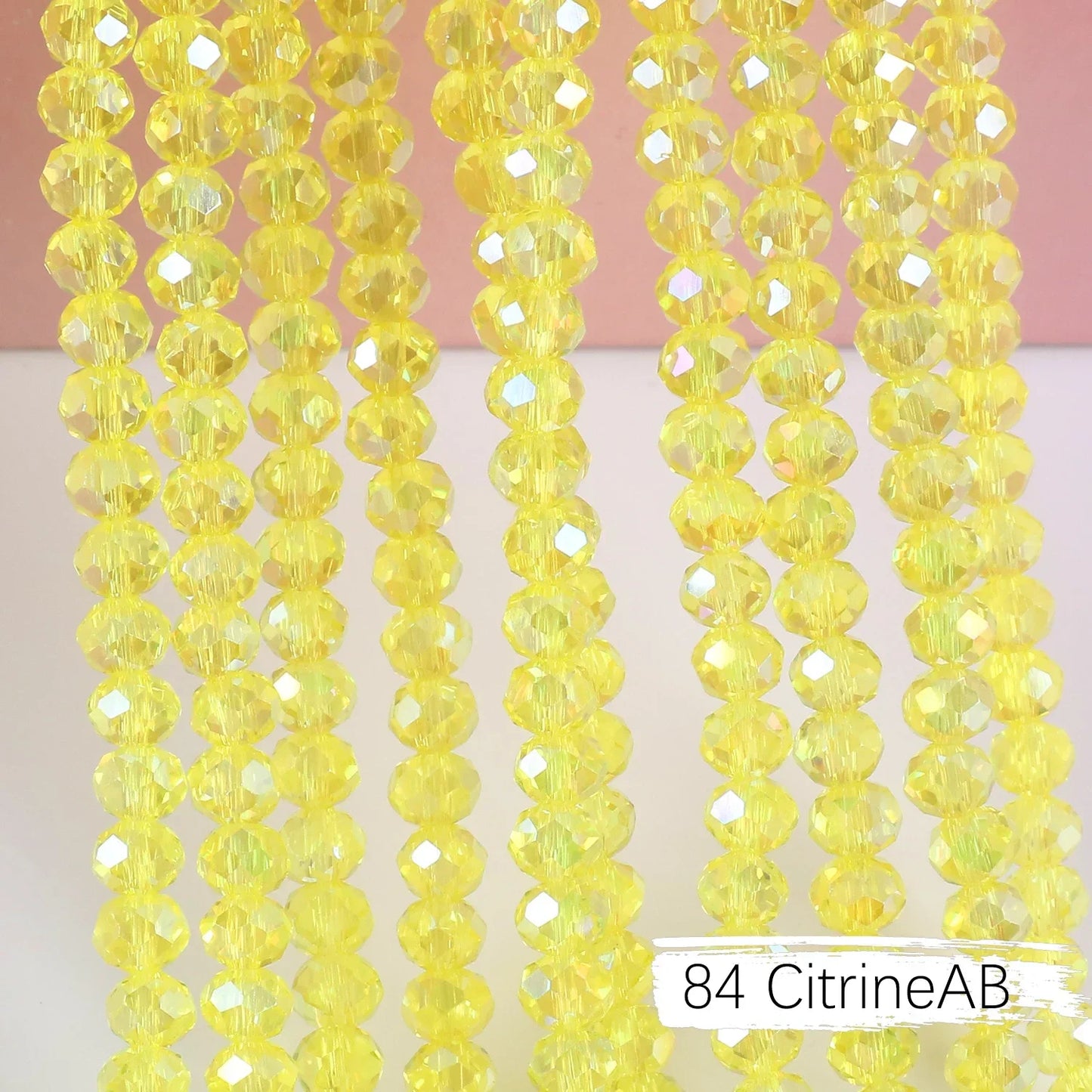 Austria Crystal Rondelle Beads - 2mm/4mm/6mm/8mm Faceted Glass Spacer Beads for DIY Jewelry & Bracelet Making