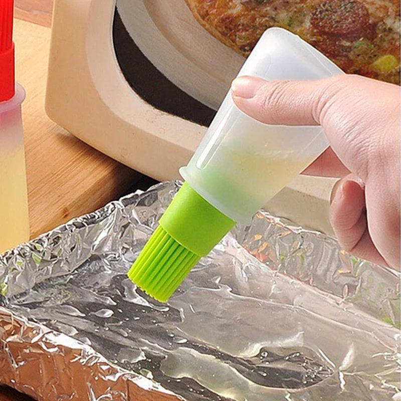 Silicone Oil Brush Set for Cooking and Baking - Versatile Kitchen Accessories, Non-Stick Basting Brushes for Cake, Bread, and Pastry, Essential BBQ and Cooking Utensils