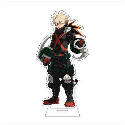 My Hero Academia 16cm Acrylic Figure Stand - Ochaco Uraraka, Shoto Todoroki, and Izuku Midoriya Anime Collectible Decor Gift