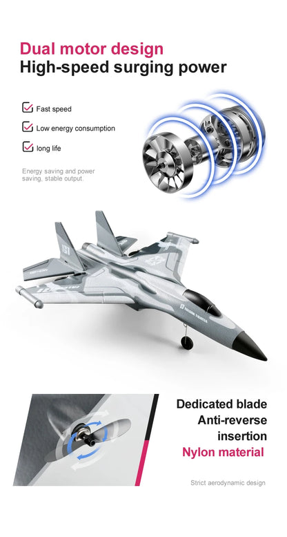 G1 Drone Glider RC Aircraft – 3-Channel Electric Foam Airplane for Beginners & Professionals, Remote Control Hand-Throwing Plane