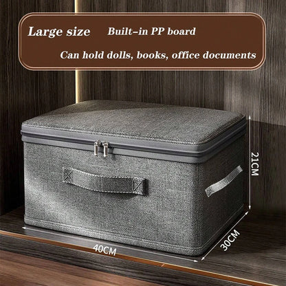 Folding Clothes Storage Organizer - Large Capacity Quilt, Bra and Lingerie Divider Box