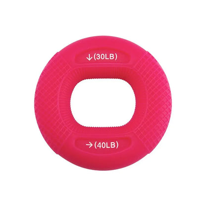 Silicone Hand Grip Strengthener: 20-80LB Gripping Ring Finger Trainer, Carpal Expander, Muscle Stretcher - Relieves Wrist Pain