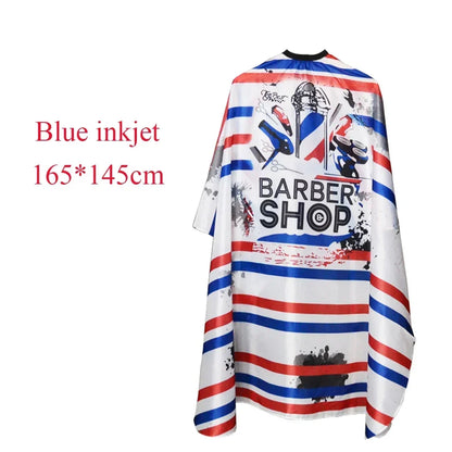 Retro Hairdressing Cape – Waterproof Patterned Salon Barber Gown, Professional Hair Stylist Cutting Apron