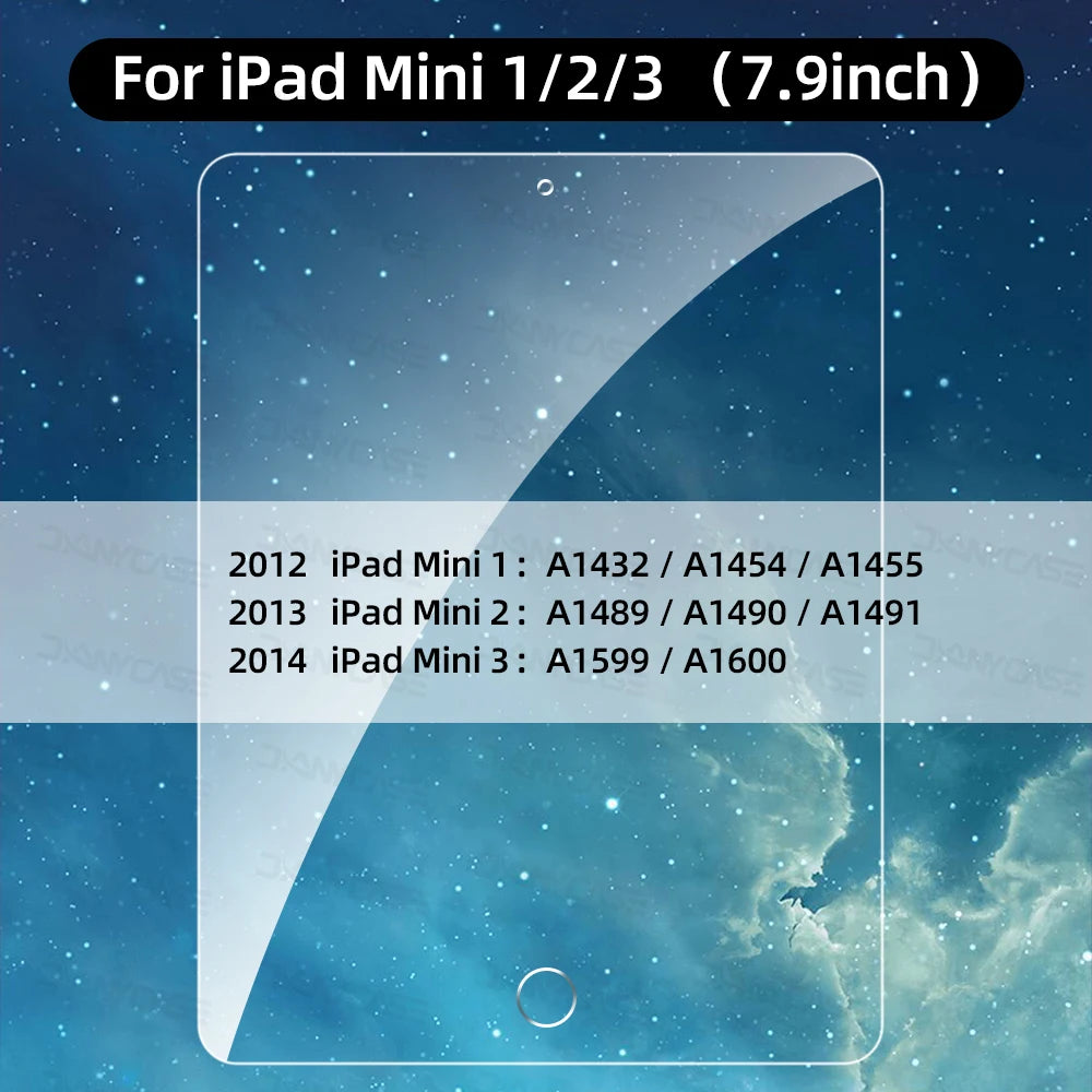 Tempered Glass Screen Protector for iPad – Compatible with 2019/2020 10.2", iPad Pro 11", Air 3 10.5", Mini & 9.7" Models