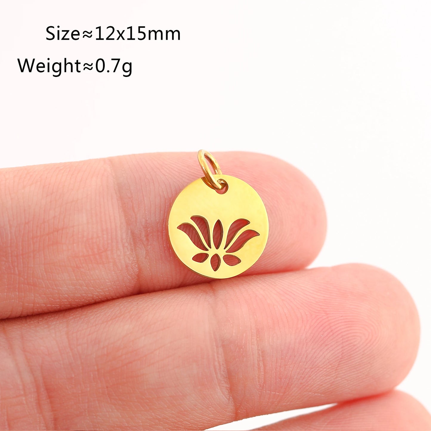 5PCS Animal Claw Charms Set – Stainless Steel Cat, Elephant, Hummingbird & Yoga DIY Pendants for Necklaces & Earrings