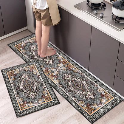 Absorbent Non-Slip Kitchen Mat – Printed Area Rug for Hallway, Living Room, Bedroom & Entrance