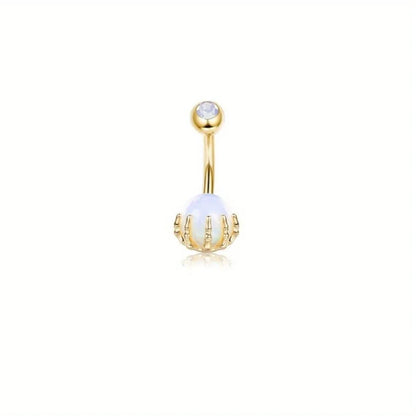 Drperfect 14G Belly Button Ring - Surgical Steel Short Navel Piercing Jewelry Pack for Women