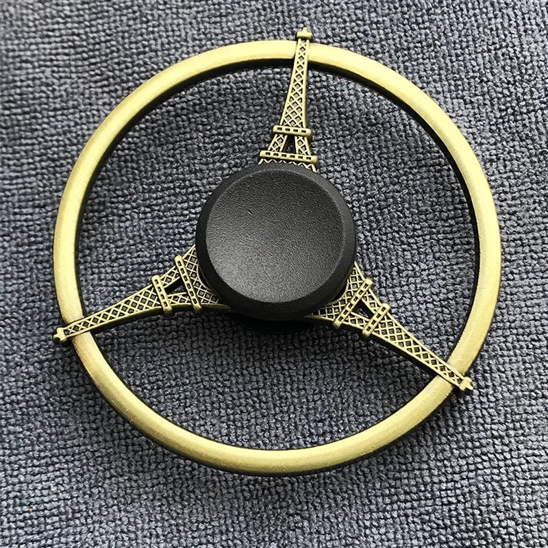 Bronze Metal Alloy Fidget Spinner R188 – Silent Hand Gyro Stress Relief Toy for Kids & Adults