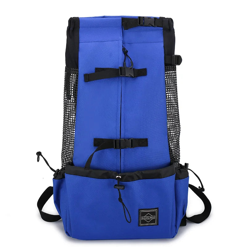 Strong Nylon Dog Carrier Backpack – Breathable Pet Travel Bag for Small & Medium Dogs, Outdoor Cycling Pet Supplies