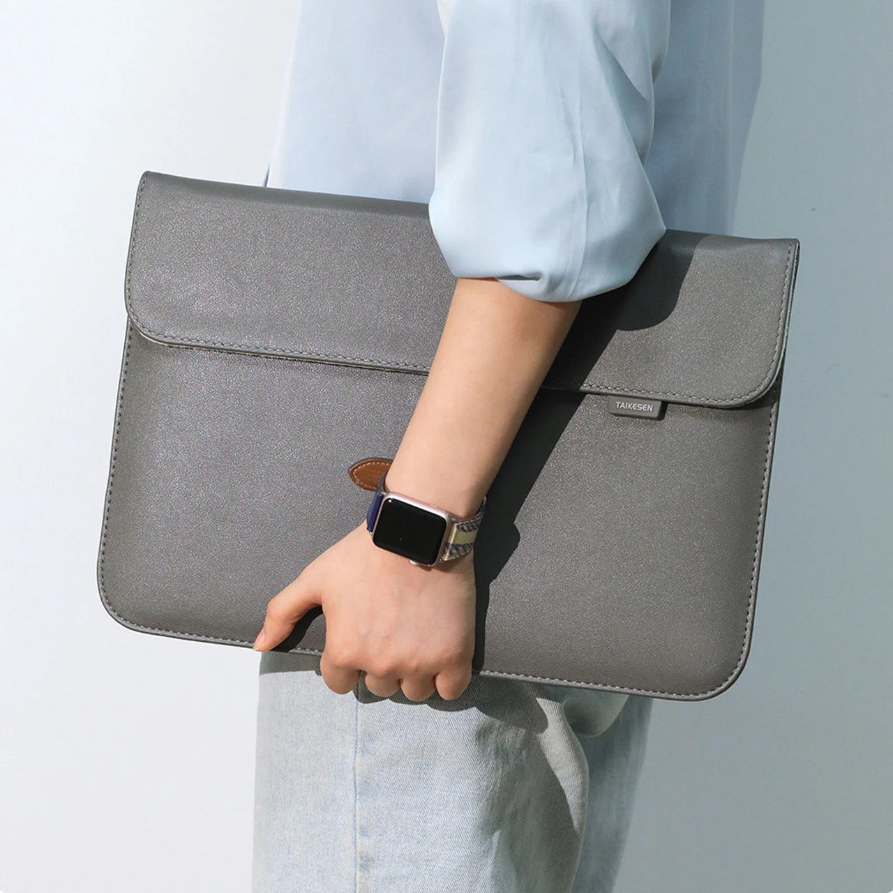 PU Leather Laptop Sleeve — Protective Bag Case for MacBook Air/Pro 13-16", Xiaomi, Huawei, Dell, HP, ASUS 14-15.6 Inch Notebooks