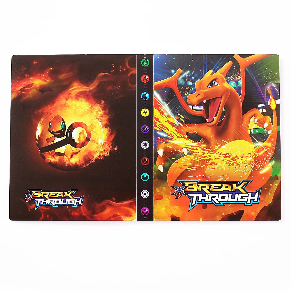 Charizard 240Pcs Card Album – Anime Card Binder for Mewtwo, Charizard & Collections, Protector Folder Gift