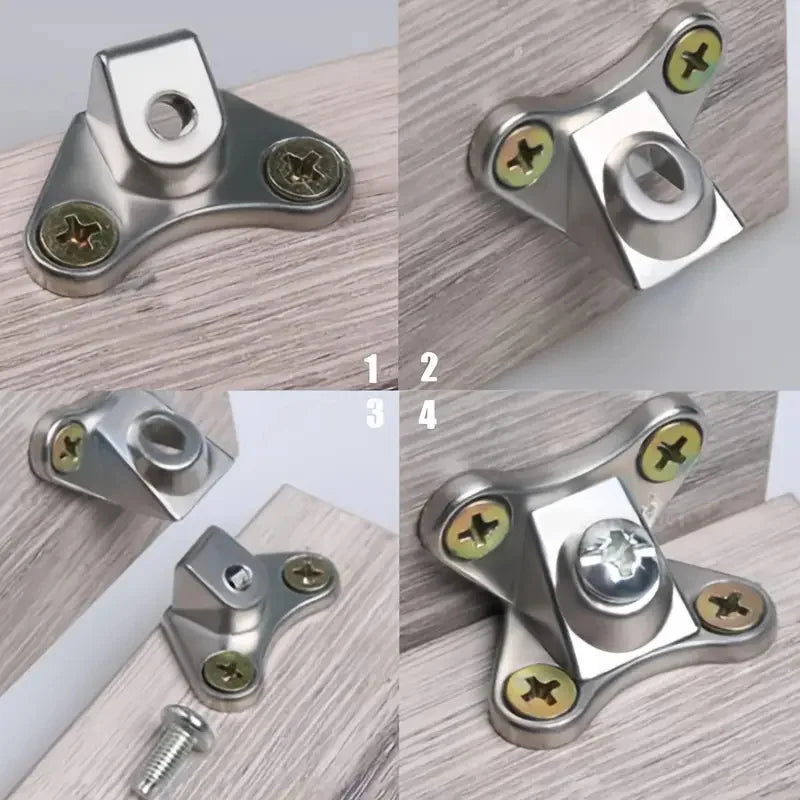 Zinc Alloy Butterfly Corner Brackets - Removable Plank Connectors with Screws