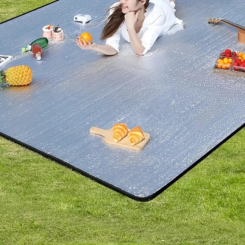 Camping Foam Mat – Aluminum Foil Insulation Sleeping Pad, Thermal Outdoor Tent Footprint for Heat Reflection