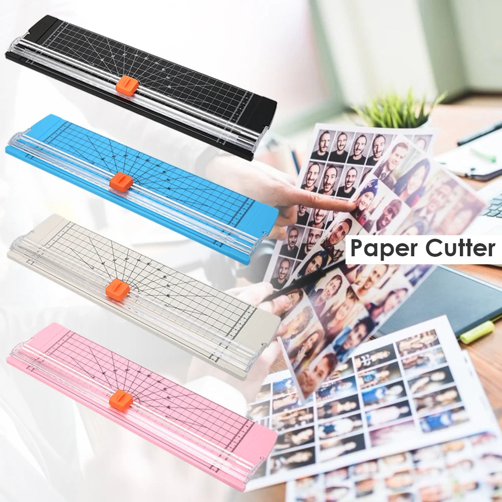 A4/A5 Paper Cutting Guillotine – Lightweight Paper Cutter with Pull-Out Ruler for Photos & Scrapbooking