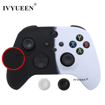 IVYUEEN MixColor Protective Silicone Case for Xbox Series S/X Controller — Thumbstick Grip Caps & Gamepad Cover