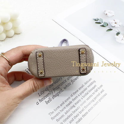Mini Bag Keychain Pendant — Small Earphone Case & Accessory for H Family, Decorative Gift