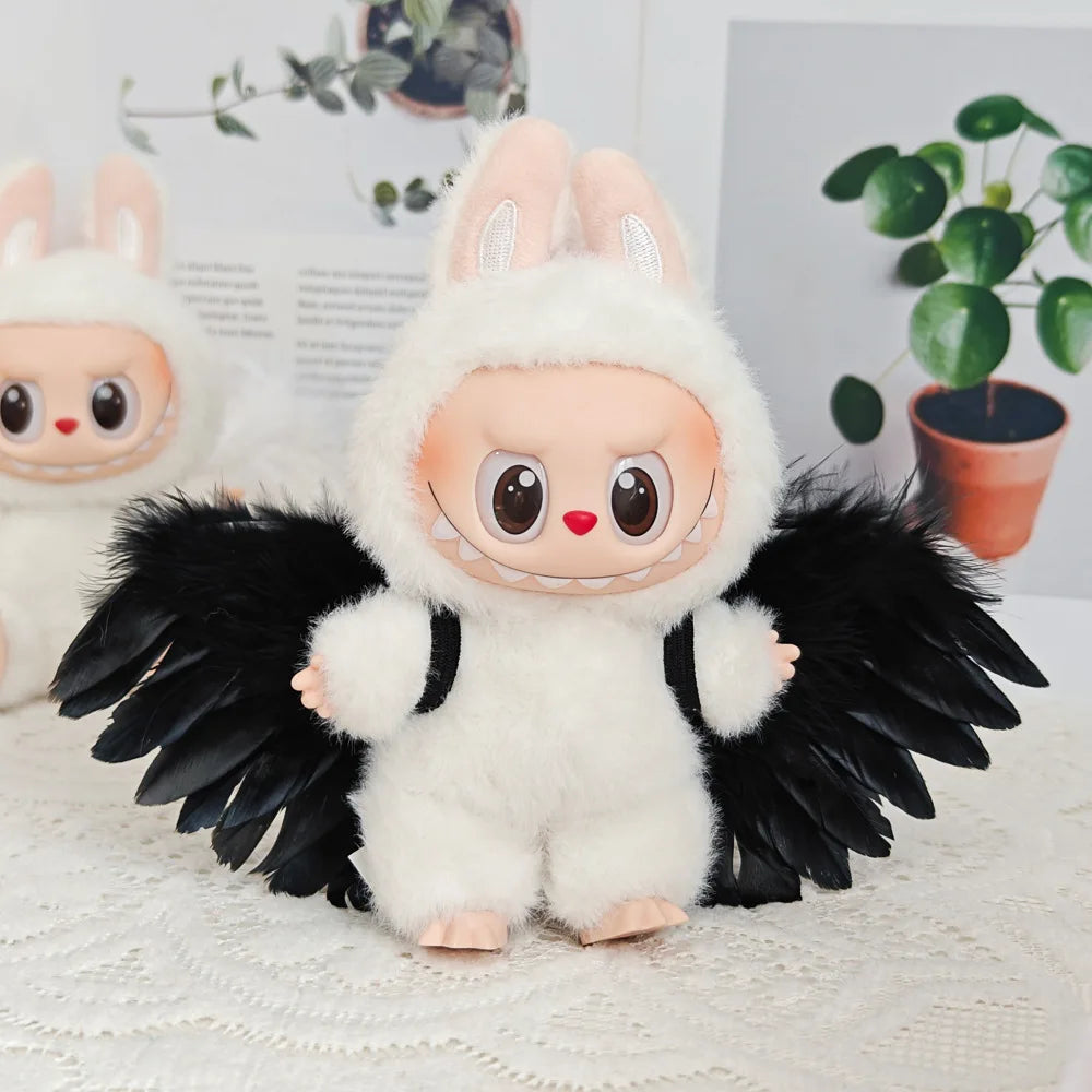 Labubu V1 V2 V3 Doll Clothes — Plush Idol Angel Wings Series DIY Decoration & Accessories Gift