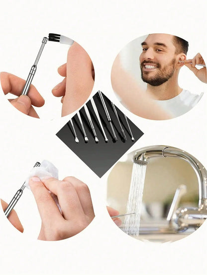 Stainless Steel Ear Cleaning Tool Kit – Ear Pick & Earwax Remover with Storage Bag