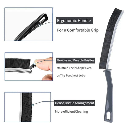 6/3pcs Grout Gap Cleaning Brush Set - Durable Hard Bristle Brushes for Kitchen, Toilet Tile Joints, and Shower Floor Line Cleaning